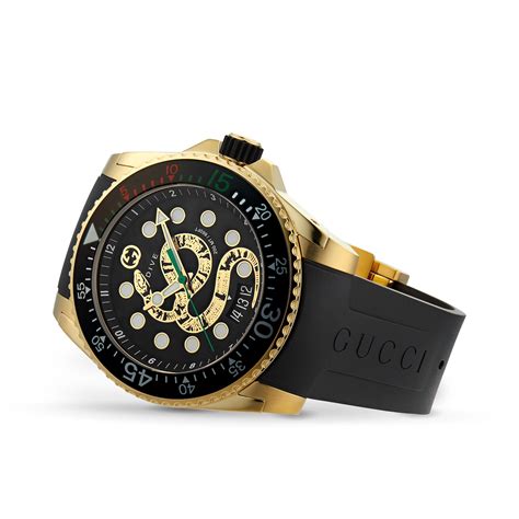 gucci dive 45mm stainless steel watch|Gucci watch coral snake.